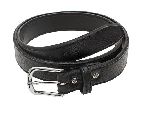 Black-Elephant-Leather-Belt-in-rolled-form